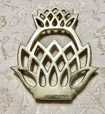 Virginia Metalcrafters Brass Newport Pineapple 10-46 Trivet Vintage • $13.50