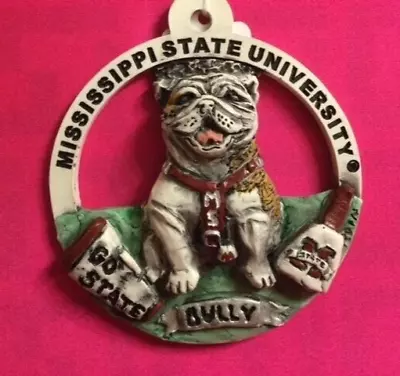 Mississippi State University Bully The Dog Ornament Limited Edition GA Marble • $16.49