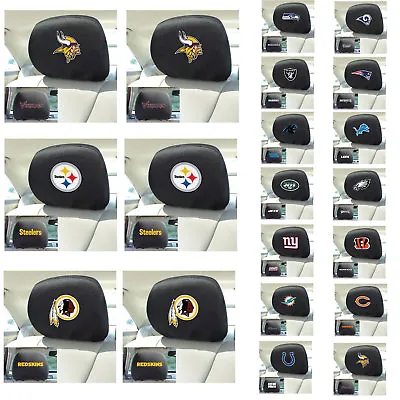 New NFL Pick Your Teams Automotive Gear Car Truck Headrest Covers 2pc Set • $19.83