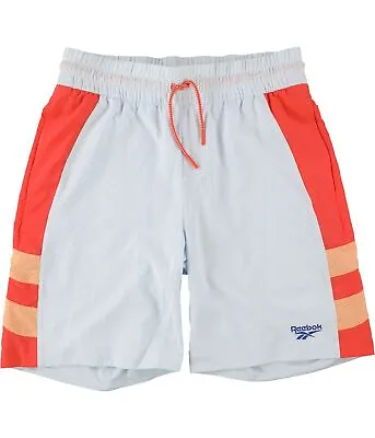Reebok Mens Twin Vector Athletic Workout Shorts Blue Small • $24.96