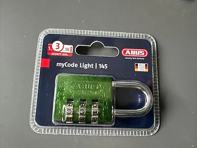 ABUS Mechanical 145/30 30mm Aluminium Combination Padlock Green • £7.99