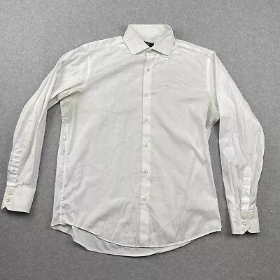 Hugo Boss Dress Shirt Mens 42 / 16.5 White Regular Fit Stretch Long Sleeve • $11.95