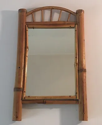 Vintage Faux Bamboo  Wall Mirror Hanging • $60