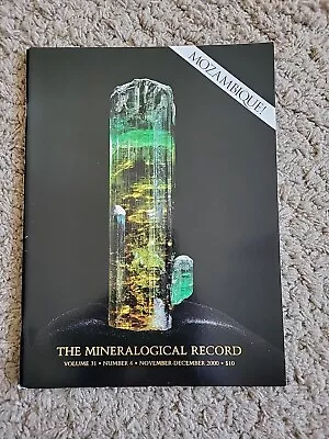 Mineralogical Record - Nov-Dec 2000 Vol 31 #6 Mozambique! - Rare  • $13