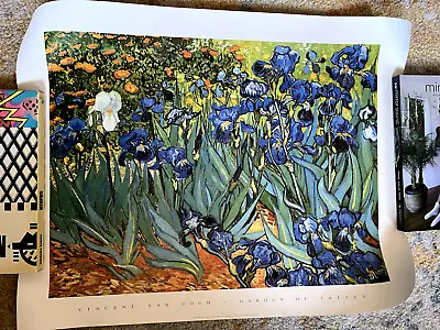  Irises  By Van Gogh - 22  X 28  - Flowers Garden Classic Art Repro Poster • $19.99