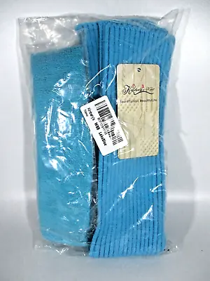 Leg Warmers Headband Wristbands Lake Blue Knit Workout 80s Women Accessories • $9.99