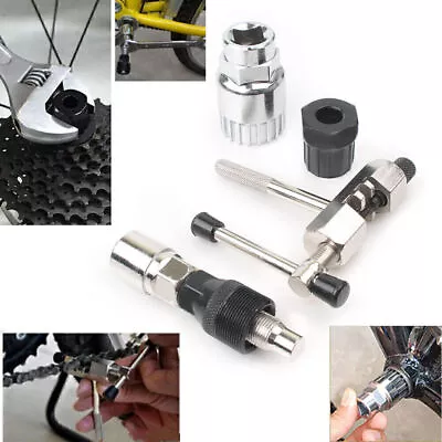 For Mountain Bike MTB Bicycle Crank Chain Axis Extractor Removal Repair Tool Kit • $12.42