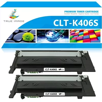 2x Black Toner For Samsung CLP-360 CLP-365 CLP-365W CLX-3300 CLX-3305 CLT-K406S • £21.99