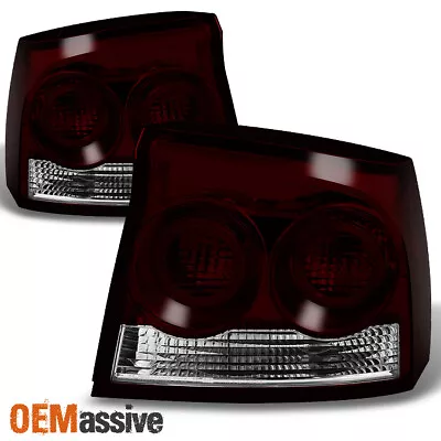 Fit 09-10 Dodge Charger Dark Red Rear Tail Lights Replacement • $89.99