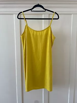 🌼 Staud Linen Blend Yellow Mini Dress W/ Adjustable Straps SEE DESCRIPTION 🌼 • $30