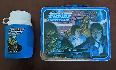 1980 - Star Wars The Empire Strikes Back -  Metal Lunch Box And Thermos • $90