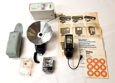 Vintage Camera Flash Lot Vivitar Sears Ultrablitz Untested • $45