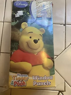 Vintage Winnie The Pooh My Friends Tigger Window Panels Sleuths Drape 82x63 New • $10