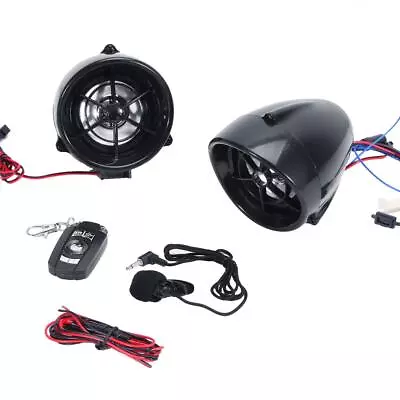 Waterproof USB Bluetooth Motorcycle Audio FM Radio System Stereo MP3 Speakers • $32.99