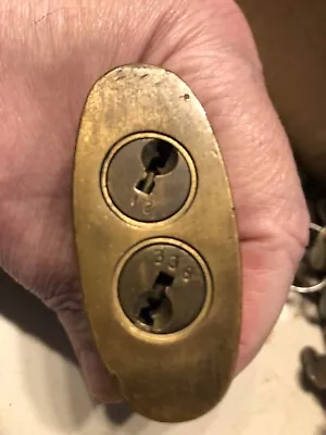 Antique Padlock YALE  Dual Cylinder No Keys Are Available Shackle Has Spring • $50