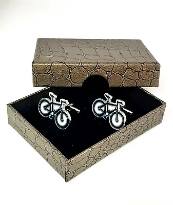 £8.99 • Buy Mountain Bike Cycling Cufflinks, Novelty Cuff Links In Gift Box. Mens  Ref 50-16