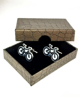 £8.99 • Buy Mountain Bike Cycling Cufflinks, Novelty Cuff Links In Gift Box. Mens  Ref 50-16