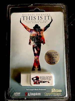 Michael Jackson This Is It Limited Edition USB External Thumb Drive • $29