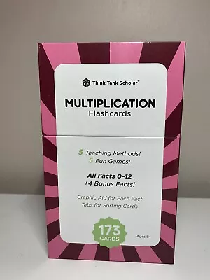 Think Tank Scholar 173 Multiplication Flash Cards Full Set Games & Chart Includ • $11