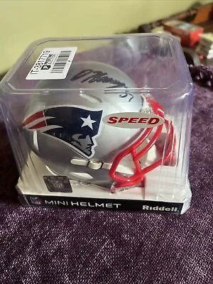 $40 • Buy Damien Harris New England Patriots Signed Mini Helmet ￼ Beckett Certified