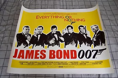 James Bond Everything Or Nothing 007 Original Cinema Poster UK Quad Very Rare • £1050