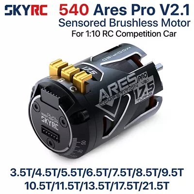 SKYRC 540 Ares Pro V2.1 Sensored Brushless Competition Motor For RC 1/10 RC Car • $65.66