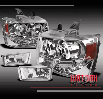 07-13 Avalanche/suburban/tahoe Pickup Led Halo Projector Head Lights+fog Bumper • $219.95