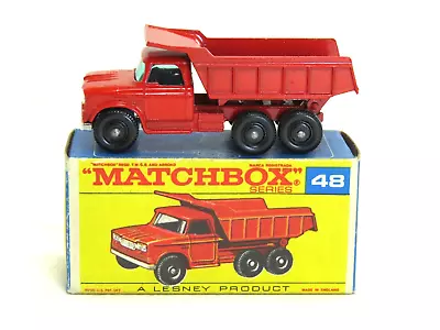 Lesney Matchbox  #48 Dodge Dump Truck With Original   F  Box • $35