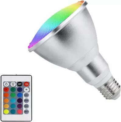 10W PAR38 RGB LED Spotlight Outdoor E27/E26 Color Changing Light Bulb Water NEW • $21.58