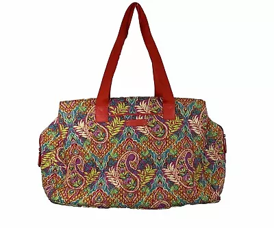 Vera Bradley  Three Compartment Laptop Weekend Bag Paisley In Paradise • $49.95