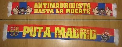 Scarf Ultras Barcelona Antimadridista Hasta La Muerte • $18.99