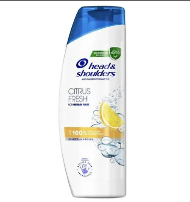 XXL Head & Shoulders Citrus Fresh Anti-Dandruff Shampoo Greasy Hair Care 750ml • £13.49