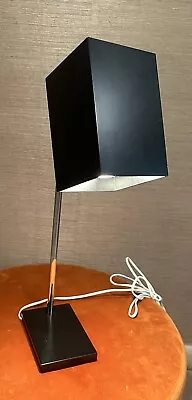 Mid Century Black Cube Robert Sonneman Desk Task Lamp For Kovacs • $250