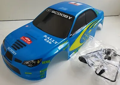 £17.99 • Buy 1/10 RC Car 190mm On Road Drift Rally Subaru  Body Shell Blue  Scooby 