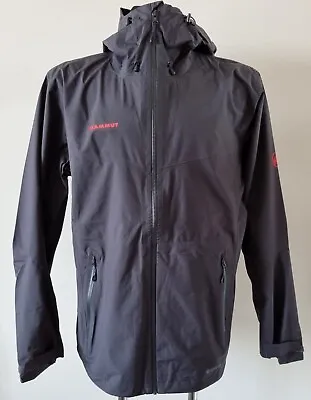 Mammut Gore-tex Membrane Men Rain Waterproof Black Jacket Size Extra Large Adult • $120