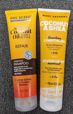 2 Pk: Marc Anthony Coconut Oil/Shea Butter SHAMPOO/CONDITIONER (1039/1046) - F8B • $16.50