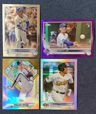BUY 4 GET 3! 🔥⚾ 2022 TOPPS CHROME UPDATE (+NEW 08/17) +🟣PURPLE You Pick! • $1.80