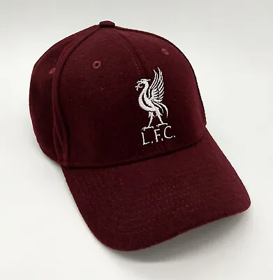 $19 • Buy Wool Warm Liverpool FC Wool Black Baseball Hat With White Embroidered Logo