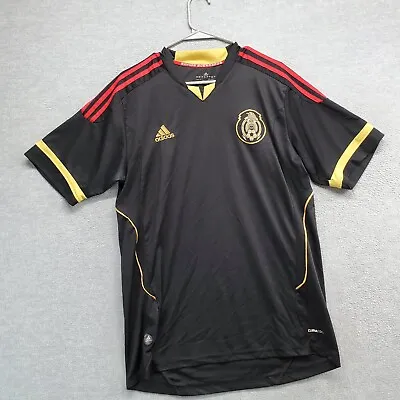 Mexico Men Jersey Large Black Logo Adidas Away 2011-2012 Embroidered READ • $54.89