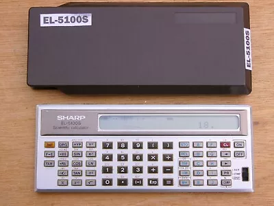 Vintage Sharp EL-5100S Scientific Calculator With Hard Cover • $47