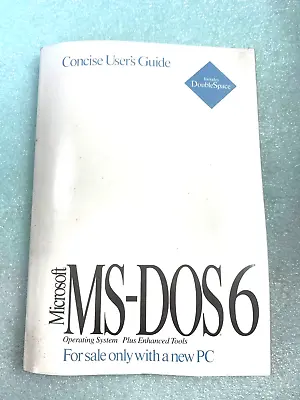 Rare Vintage New Sealed Unopened Microsoft Ms-dos 6 With Coa 1.44mb Disc Rm4-sw1 • $26.95