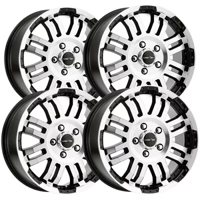 (4) Vision 375 Warrior Van 16x6.5 6x130 +45 Black/Machined Wheels Rims 16  Inch • $531.96