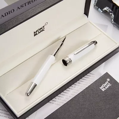 New Montblanc Meisterstack Mb163 Silvery White Rollerball Pen With Box • $30