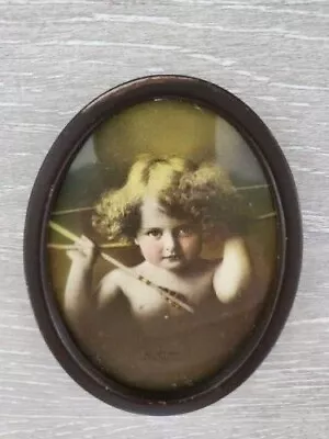 Vintage 1897 Parkinson Cupid Photo (framed) - VG • $25