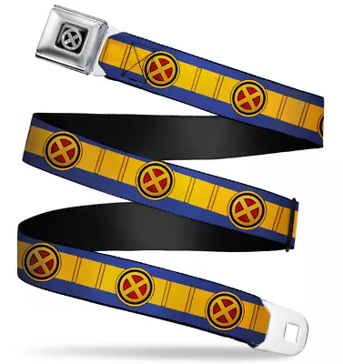 Marvel X-Men Logo Seatbelt Belt X-Men Cyclops Utility Strap- WXM040 24 -38  • $26.95