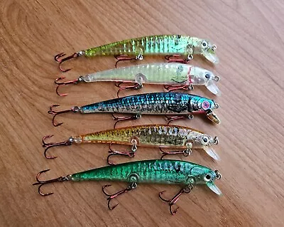 (5)Vintage Guido Renegade Honeycomb Series 4.5  JerkbaitsLot Of 5 Fishing Lures • $28.99