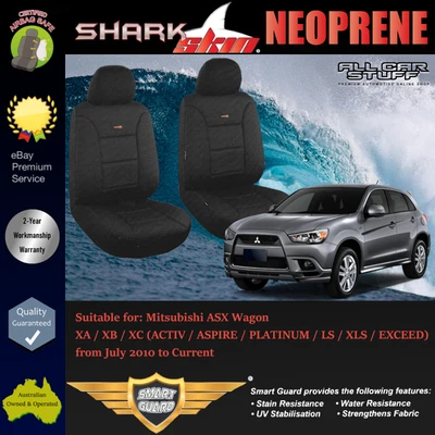 $138.98 • Buy SharkSkin Neoprene Front Seat Covers For Mitsubishi ASX Wagon: 02/2017 - Current