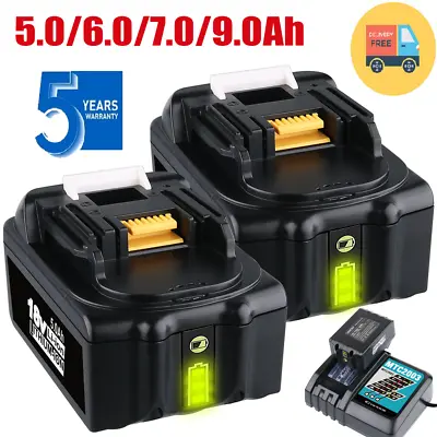 1/2PACK For Makita 18V 5.0Ah Li-ion Battery Charger MTL1805 BL1815 BL1830 BL1850 • $16.89