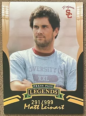 Matt Leinart 2006 Press Pass Legends Bronze Color #B49 /999 USC Trojans Football • $0.99