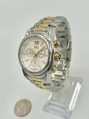 ESQ SWISS 07301229 Quest Silver Gold Watch NWT By MOVADO • $352.30